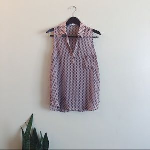 PATTERNED TANK BLOUSE